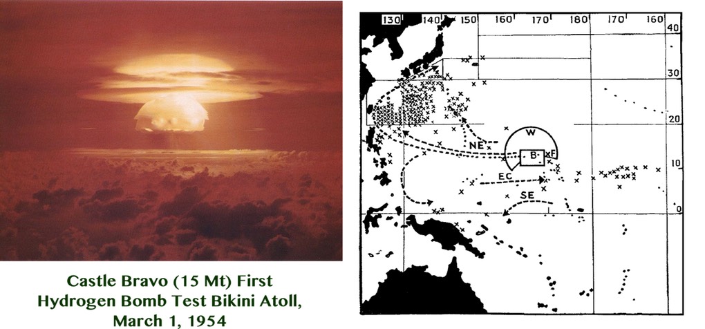 Fig.19(a) Castle Bravo Blast - 19(b) Castle_Bravo_fish_contamination_map