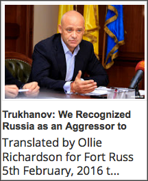 R1. 20160205 Trukhanov- We Recognized Russia as an Aggressor to Make Our Defenders Feel Confident